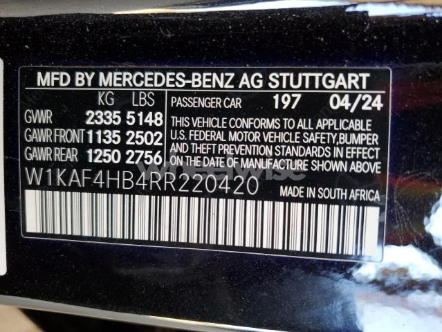 Photo 9 of 2024 MERCEDES-BENZ C 300 4MATIC (VIN W1KAF4HB4RR220420)