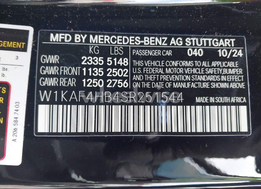 Photo 9 of 2025 Mercedes-benz C 300 (VIN W1KAF4HB4SR251544)