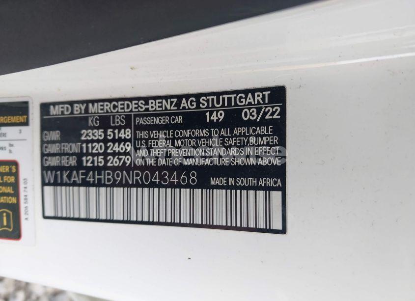 Photo 9 of 2022 Mercedes-benz C 300 4MATIC (VIN W1KAF4HB9NR043468)