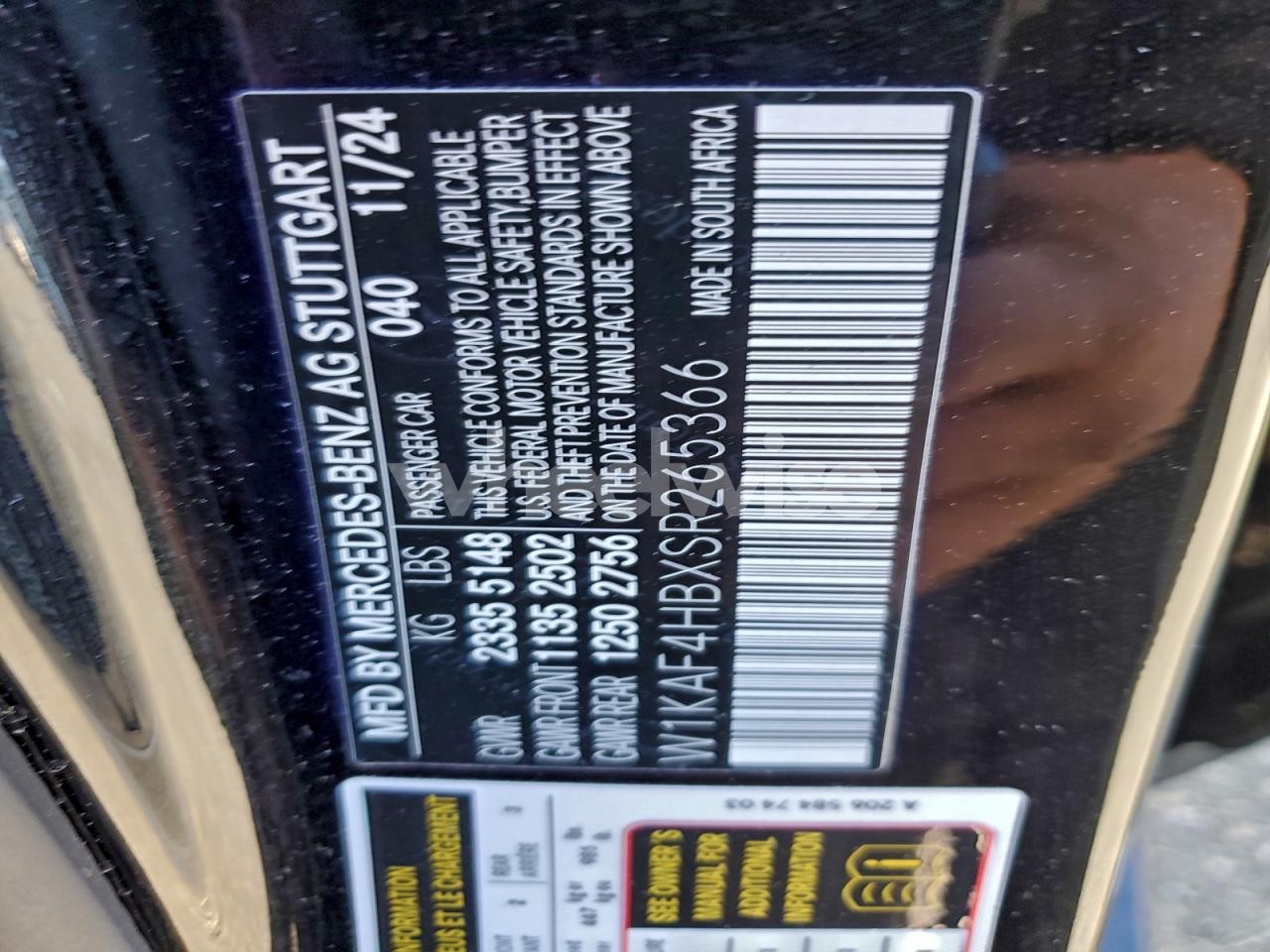 Photo 12 of 2025 MERCEDES-BENZ C 300 4MATIC (VIN W1KAF4HBXSR265366)