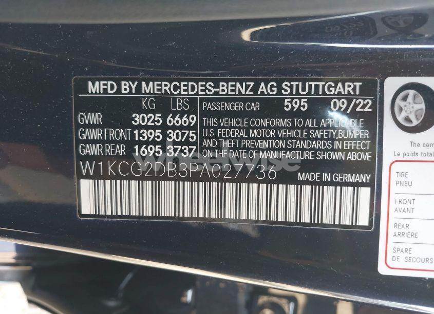 Photo 9 of 2023 Mercedes-benz Eqs 450+ (VIN W1KCG2DB3PA027736)