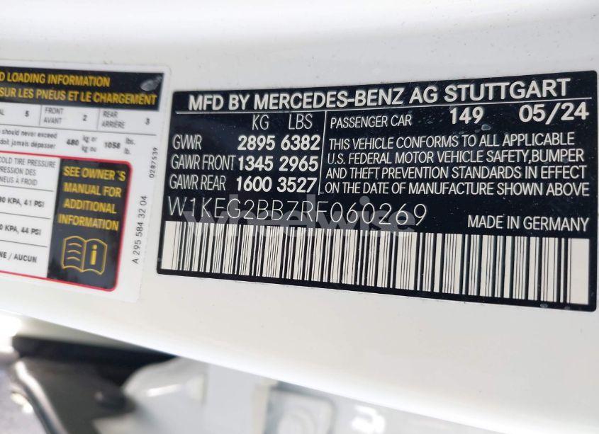 Photo 9 of 2024 Mercedes-benz Eqe 350+ (VIN W1KEG2BB7RF060269)