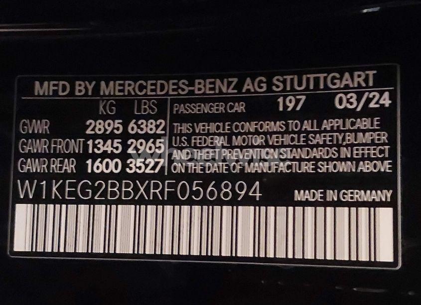 Photo 9 of 2024 Mercedes-benz Eqe 350+ (VIN W1KEG2BBXRF056894)