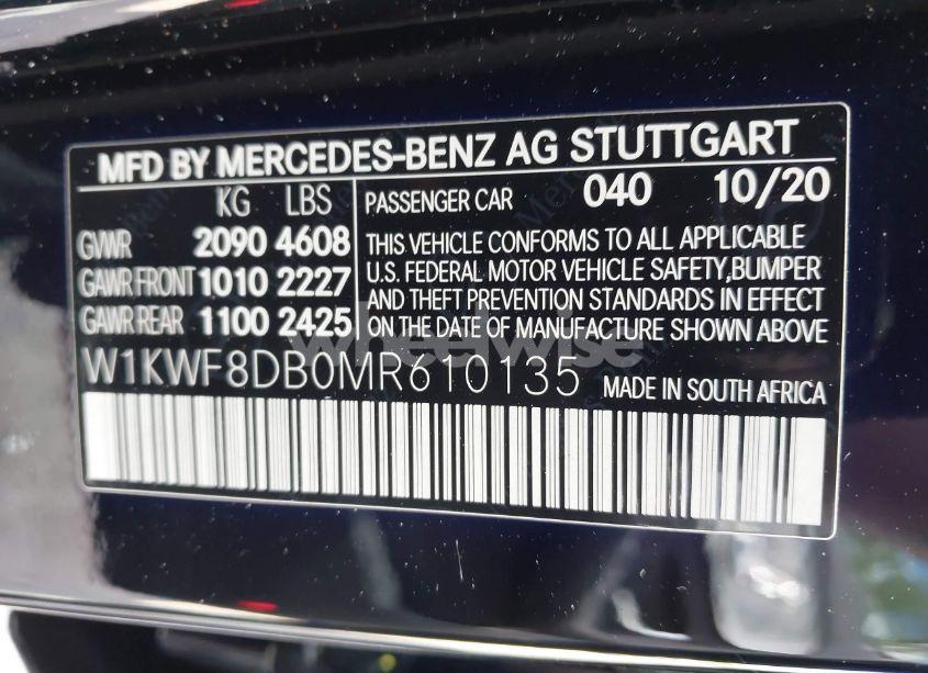 Photo 9 of 2021 Mercedes-benz C 300 SEDAN (VIN W1KWF8DB0MR610135)