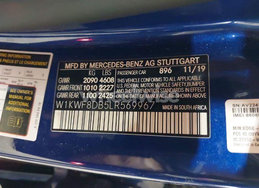 Photo 9 of 2020 Mercedes-benz C 300 (VIN W1KWF8DB5LR569967)