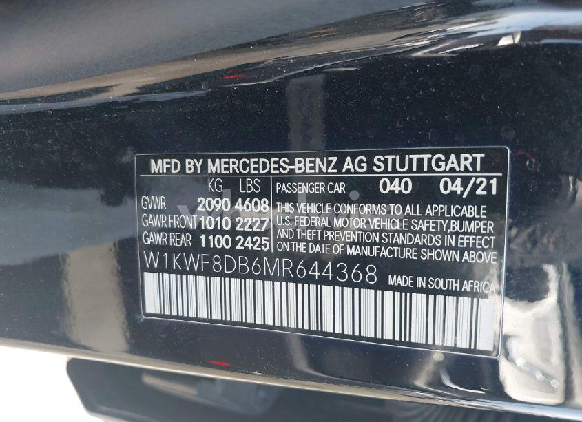 Photo 9 of 2021 Mercedes-benz C 300 SEDAN (VIN W1KWF8DB6MR644368)