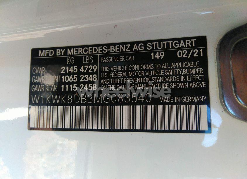 Photo 9 of 2021 Mercedes-benz C 300 (VIN W1KWK8DB3MG083540)