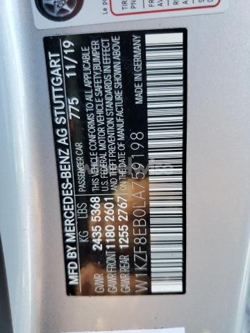 Photo 13 of 2020 MERCEDES-BENZ E 350 4MATIC (VIN W1KZF8EB0LA759198)