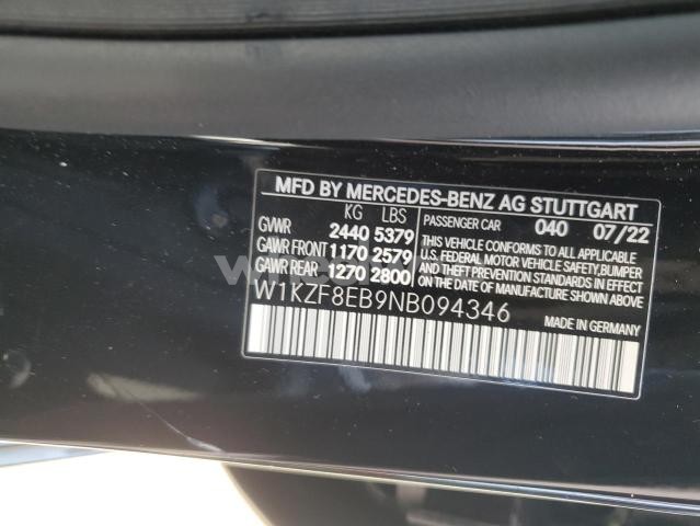 Photo 9 of 2022 MERCEDES-BENZ E 350 4MATIC (VIN W1KZF8EB9NB094346)