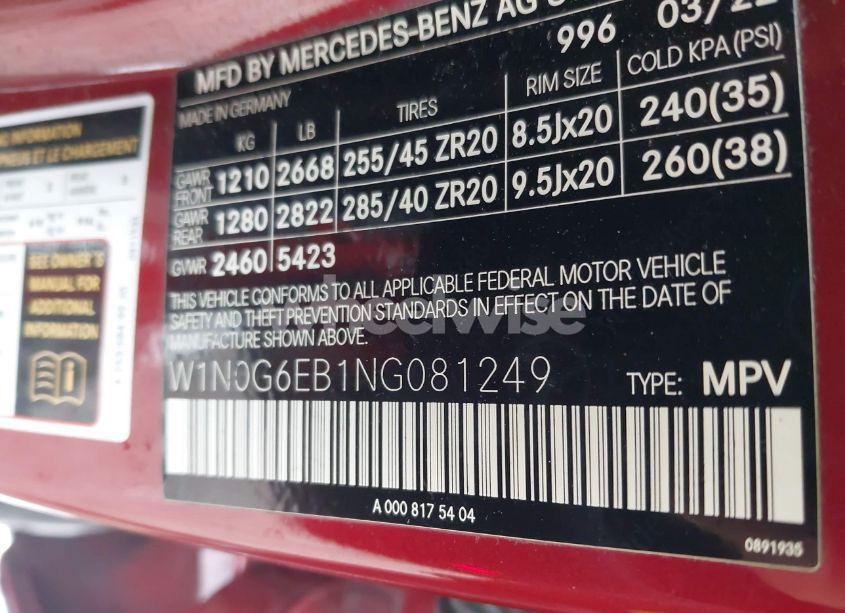 Photo 9 of 2022 Mercedes-benz Amg GLC 43 4MATIC (VIN W1N0G6EB1NG081249)