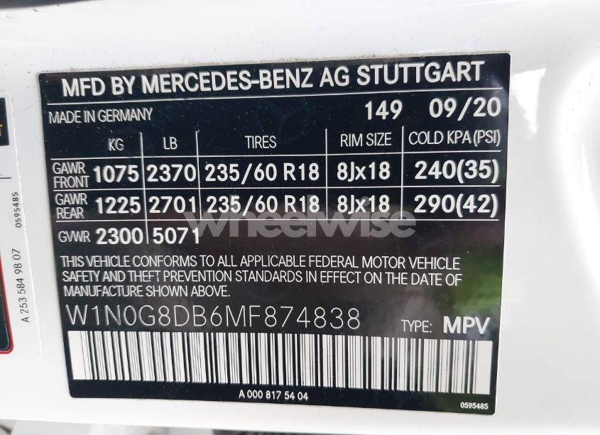 Photo 9 of 2021 Mercedes-benz Glc 300 SUV (VIN W1N0G8DB6MF874838)