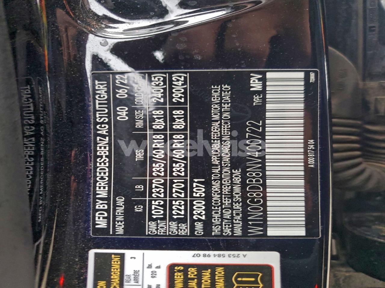 Photo 13 of 2022 MERCEDES-BENZ GLC 300 (VIN W1N0G8DB8NV400722)