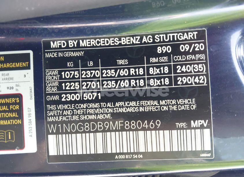 Photo 9 of 2021 Mercedes-benz Glc 300 SUV (VIN W1N0G8DB9MF880469)