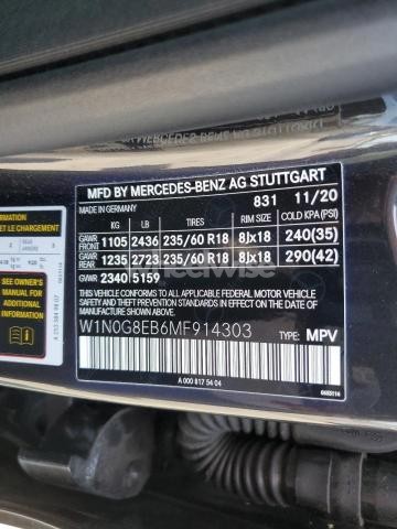 Photo 2 of 2021 MERCEDES-BENZ GLC 300 4MATIC (VIN W1N0G8EB6MF******)