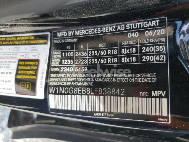 Photo 2 of 2020 MERCEDES-BENZ GLC 300 4MATIC (VIN W1N0G8EB8LF838842)