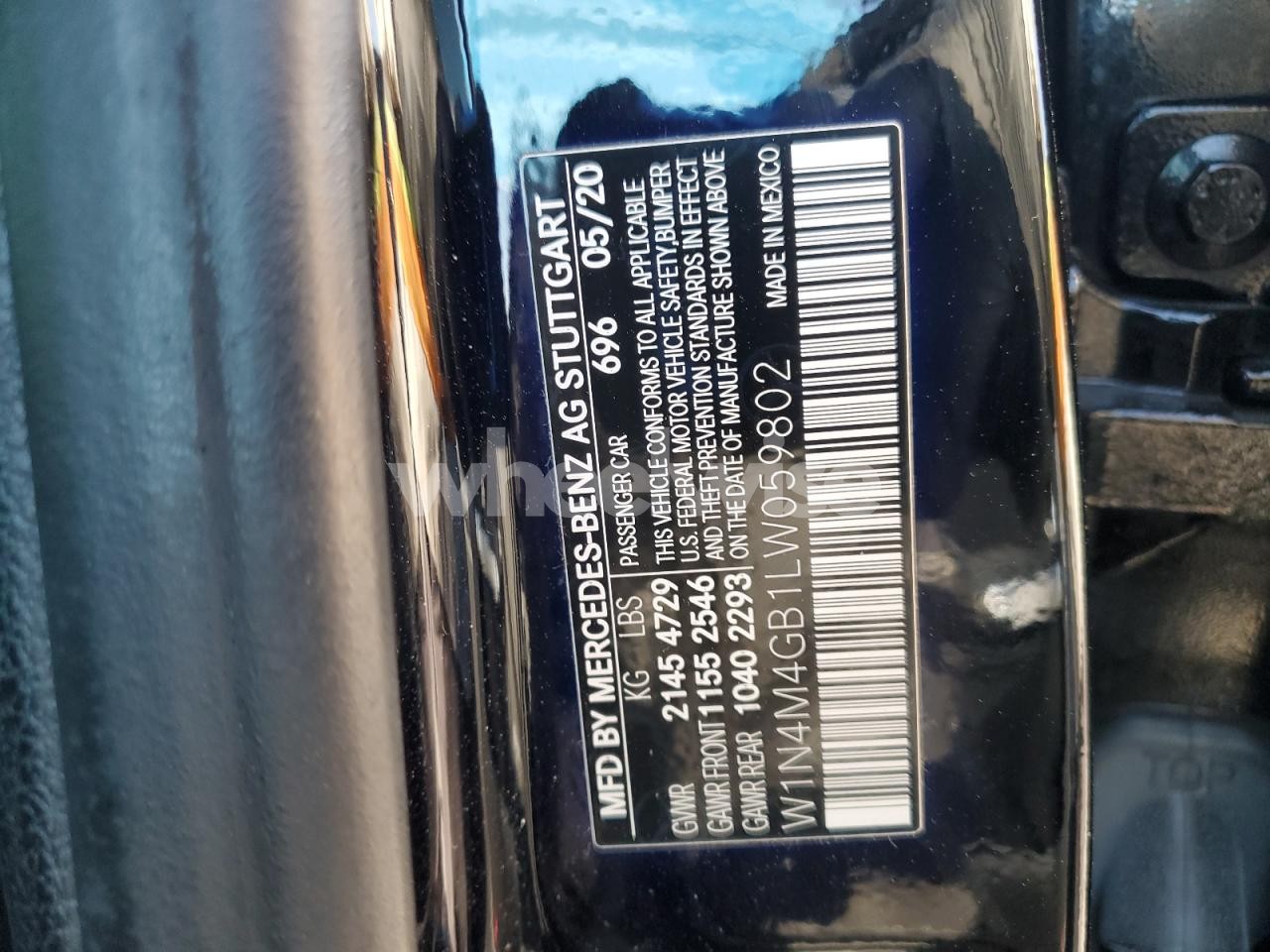 Photo 13 of 2020 MERCEDES-BENZ GLB 250 (VIN W1N4M4GB1LW059802)