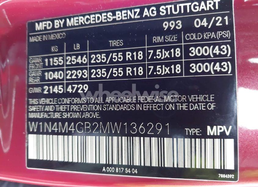 Photo 9 of 2021 Mercedes-benz Glb 250 (VIN W1N4M4GB2MW136291)