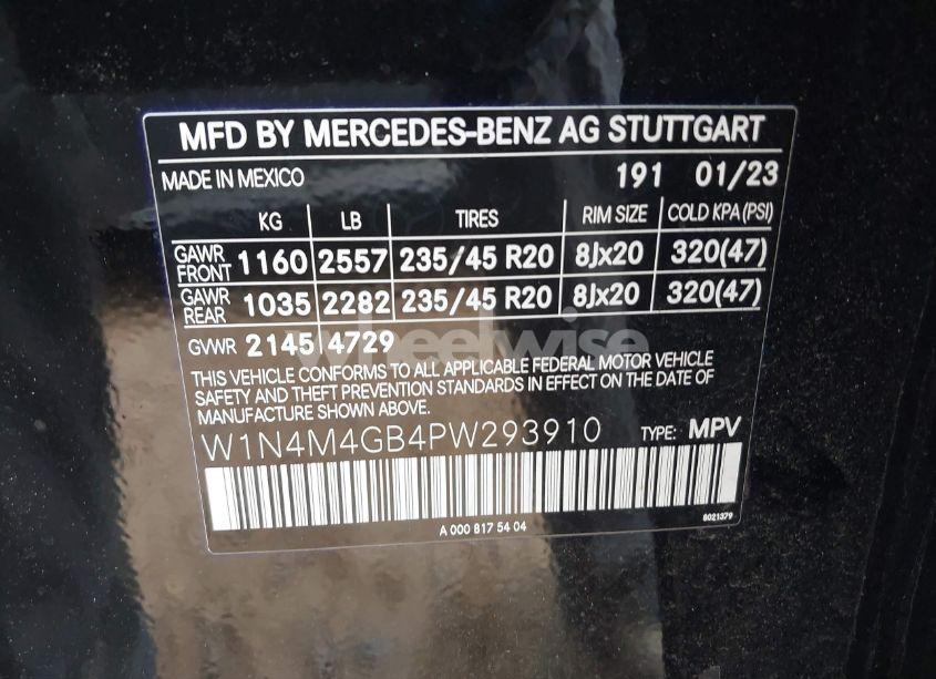 Photo 9 of 2023 Mercedes-benz Glb 250 (VIN W1N4M4GB4PW293910)