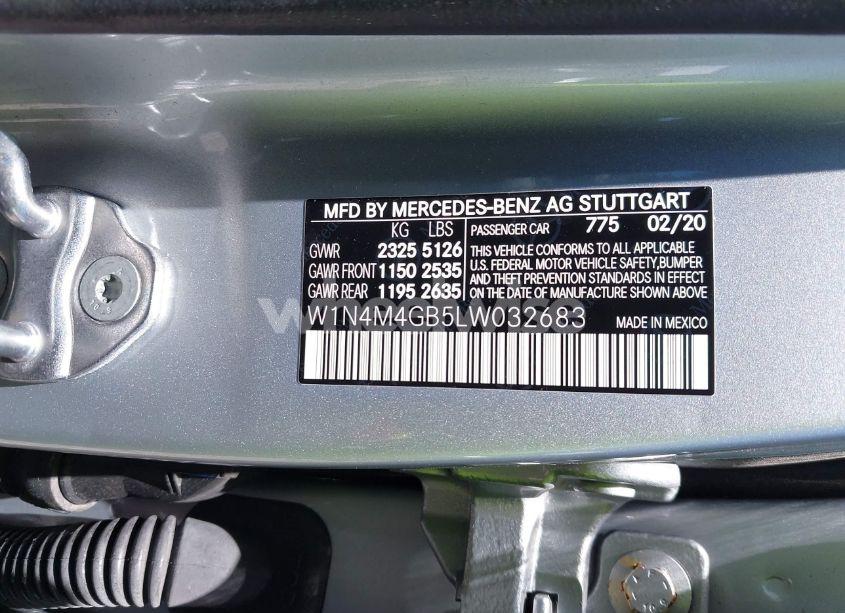 Photo 9 of 2020 Mercedes-benz Glb 250 (VIN W1N4M4GB5LW032683)