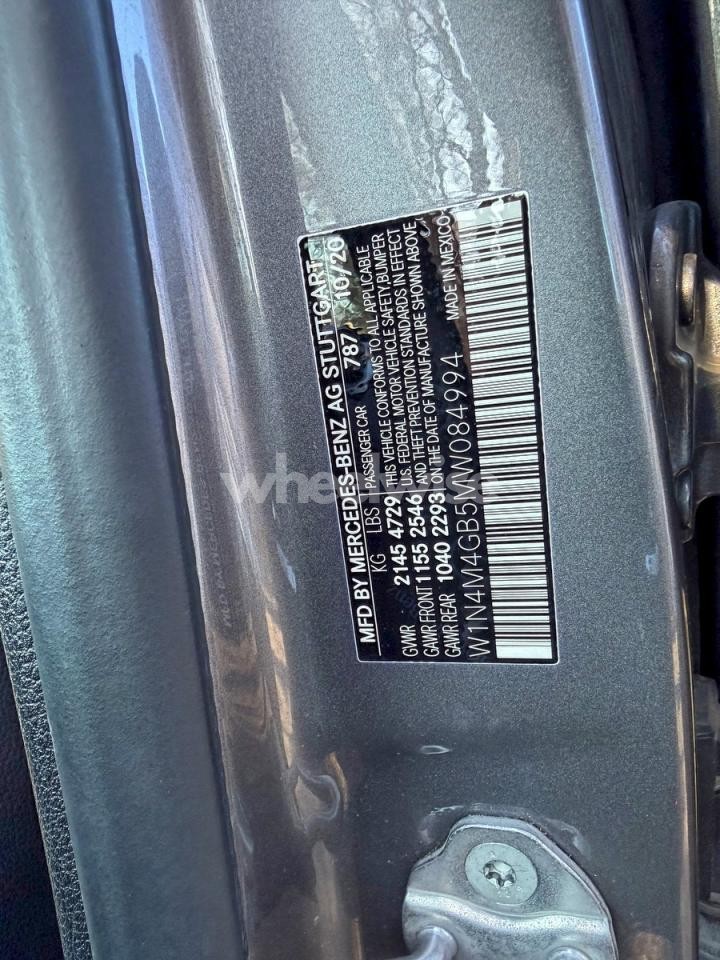 Photo 10 of 2021 MERCEDES-BENZ GLB 250 (VIN W1N4M4GB5MW084994)