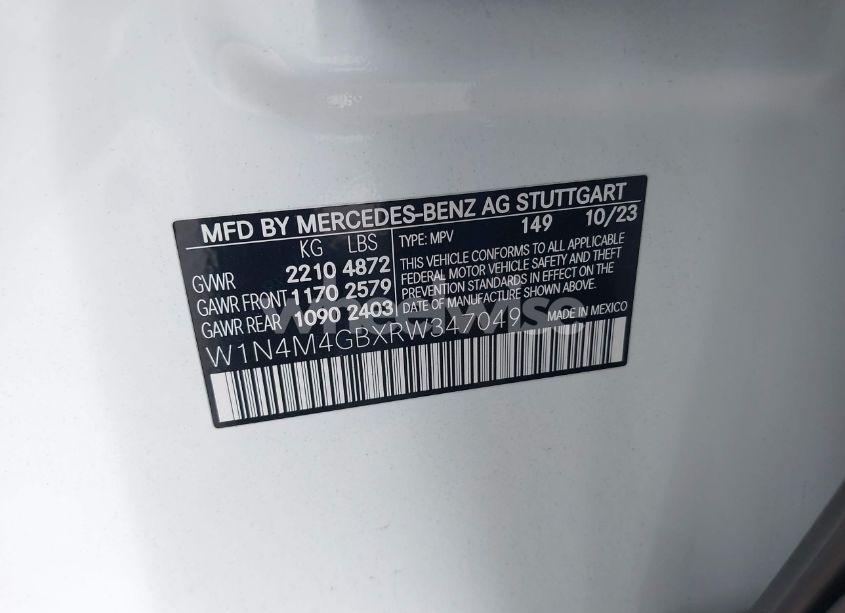 Photo 9 of 2024 Mercedes-benz Glb 250 (VIN W1N4M4GBXRW347049)