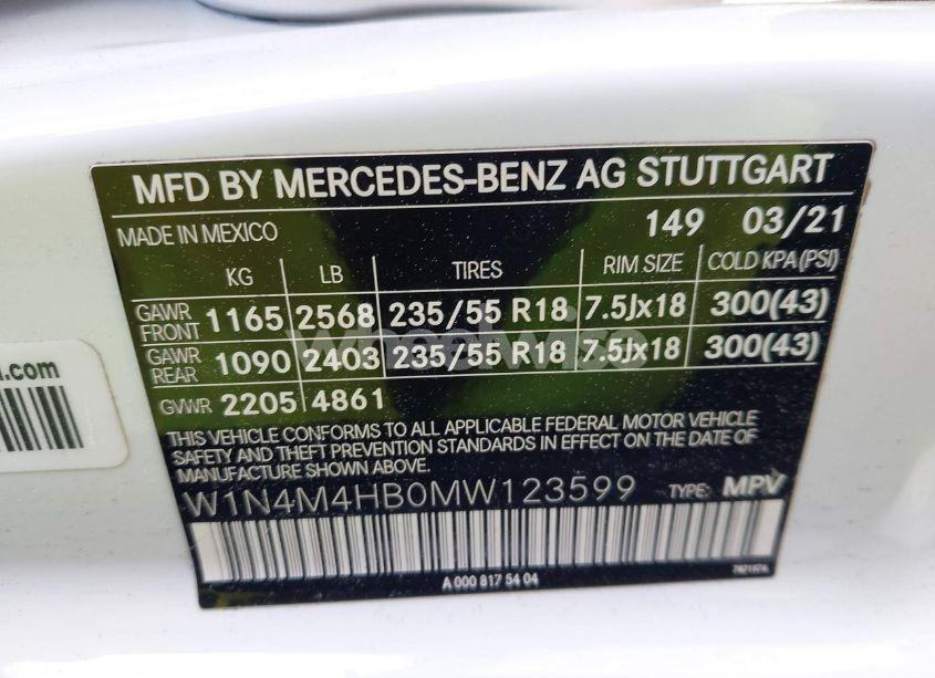 Photo 9 of 2021 Mercedes-benz Glb 250 4MATIC (VIN W1N4M4HB0MW123599)
