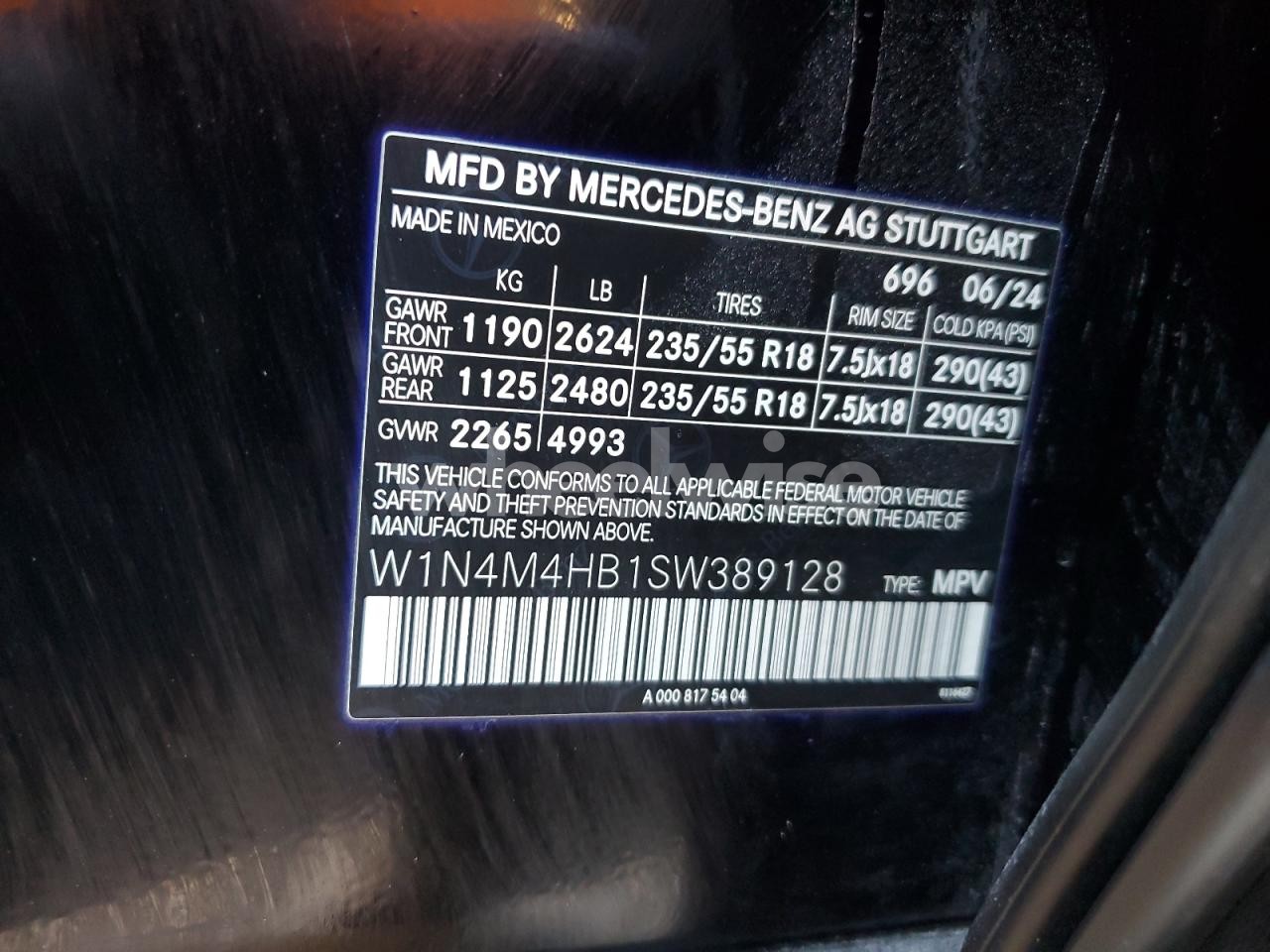 Photo 13 of 2025 MERCEDES-BENZ GLB 250 4MATIC (VIN W1N4M4HB1SW389128)