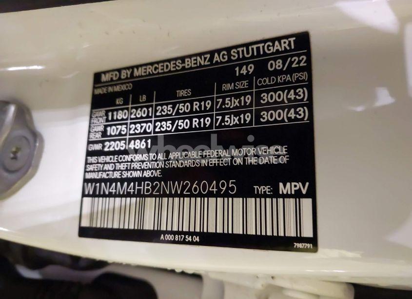 Photo 9 of 2022 Mercedes-benz Glb 250 4MATIC (VIN W1N4M4HB2NW260495)