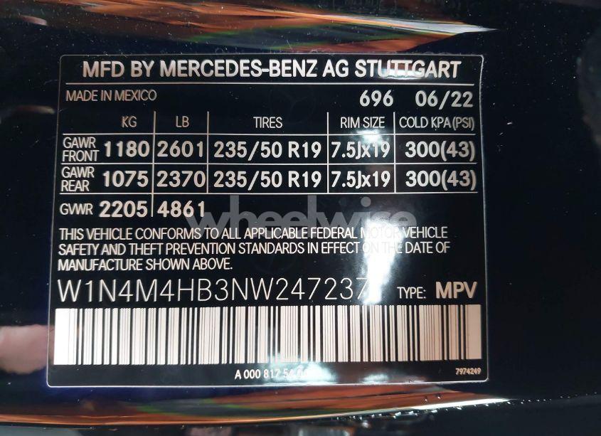 Photo 9 of 2022 Mercedes-benz Glb 250 4MATIC (VIN W1N4M4HB3NW247237)