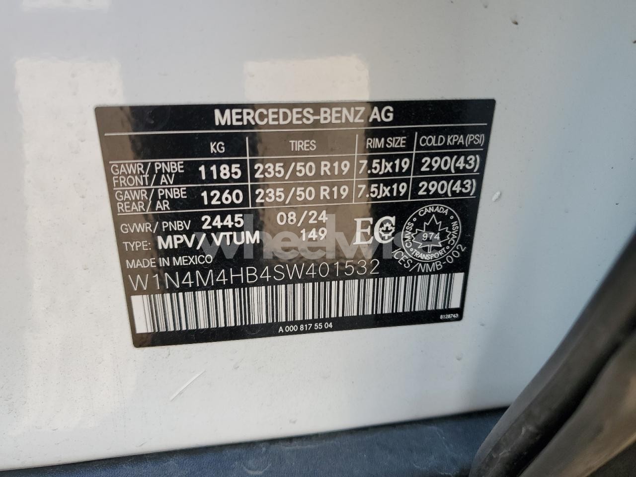 Photo 13 of 2025 MERCEDES-BENZ GLB 250 4MATIC (VIN W1N4M4HB4SW401532)