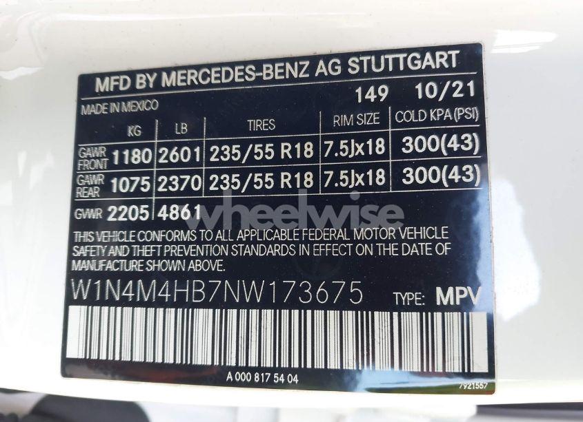 Photo 9 of 2022 Mercedes-benz Glb 250 4MATIC (VIN W1N4M4HB7NW173675)