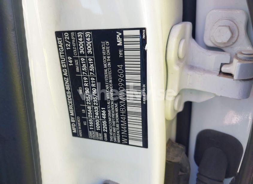 Photo 9 of 2021 Mercedes-benz Glb 250 4MATIC (VIN W1N4M4HBXMW099604)