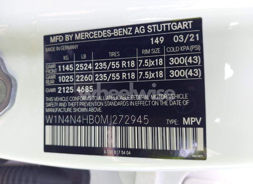 Photo 9 of 2021 Mercedes-benz Gla 250 4MATIC (VIN W1N4N4HB0MJ272945)