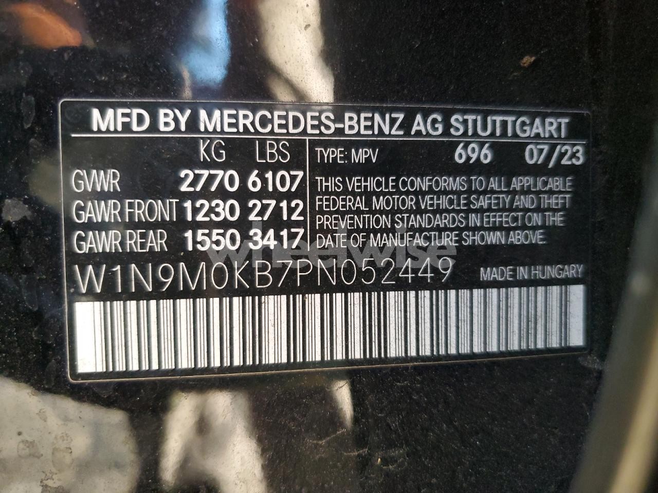 Photo 13 of 2023 MERCEDES-BENZ EQB 300 4MATIC (VIN W1N9M0KB7PN052449)