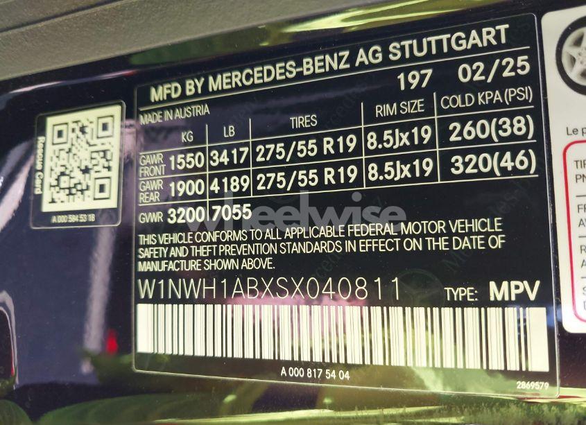 Photo 9 of 2025 Mercedes-benz G 550 4MATIC (VIN W1NWH1ABXSX040811)