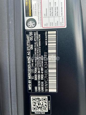 Photo 6 of 2020 MERCEDES-BENZ G 63 AMG (VIN W1NYC7HJ8LX349749)