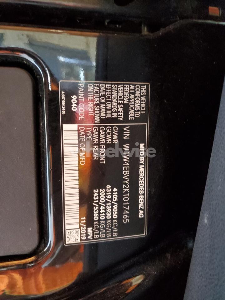 Photo 12 of 2019 MERCEDES-BENZ SPRINTER 2500 (VIN W1W4EBVY2KT017465)