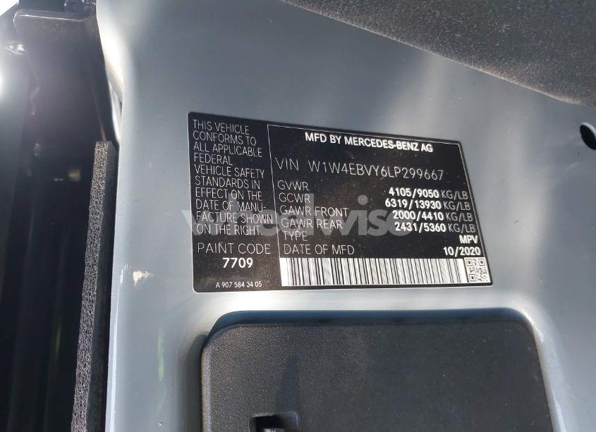 Photo 9 of 2021 Mercedes-benz Sprinter 2500 STANDARD ROOF V6 (VIN W1W4EBVY6LP299667)