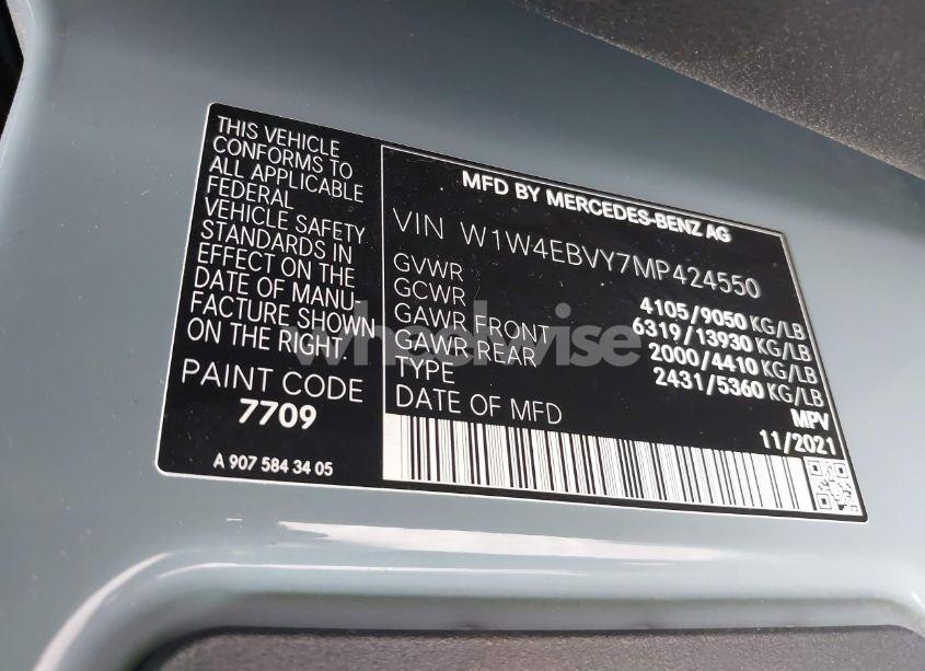 Photo 9 of 2023 Mercedes-benz Sprinter 2500 STANDARD ROOF V6 (VIN W1W4EBVY7MP424550)