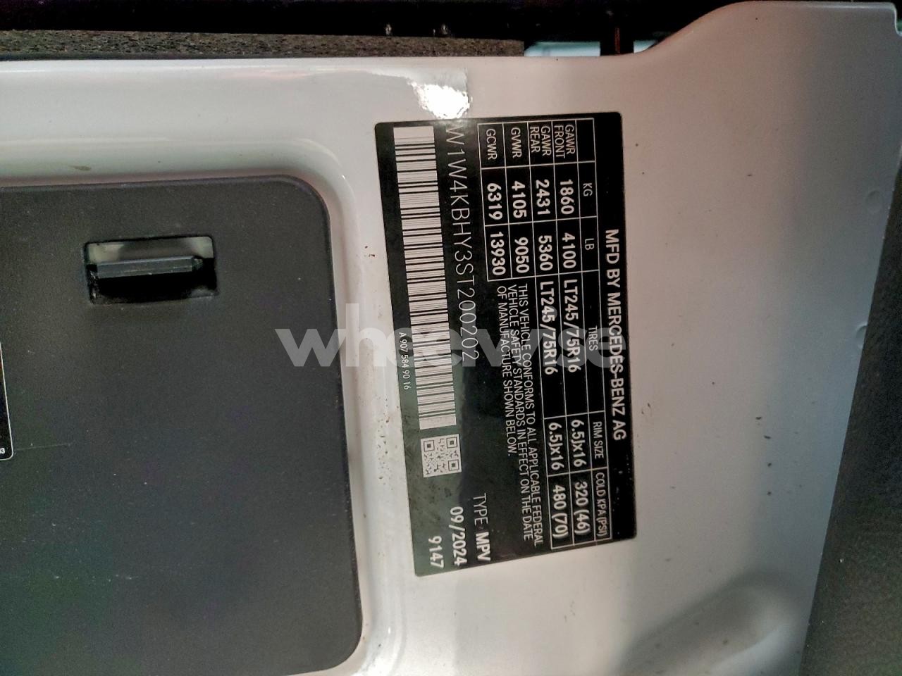 Photo 13 of 2025 MERCEDES-BENZ SPRINTER 2500 (VIN W1W4KBHY3ST200202)