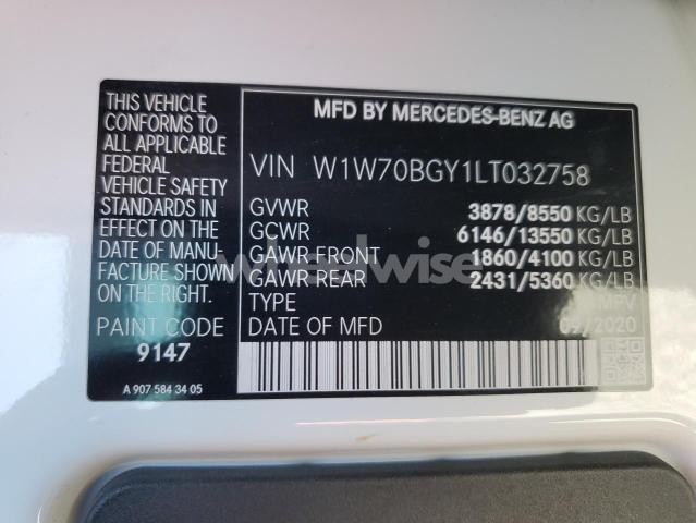 Photo 6 of 2020 MERCEDES-BENZ SPRINTER 1500 (VIN W1W70BGY1LT032758)