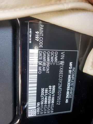 Photo 4 of 2021 MERCEDES-BENZ SPRINTER 3500 (VIN W1X8ED3Y2MT070522)