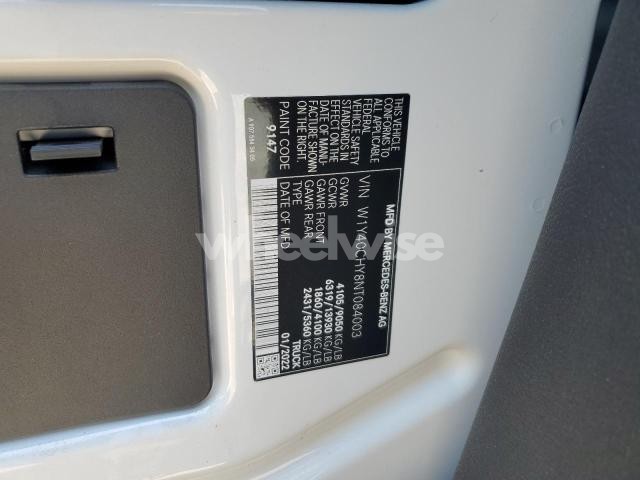 Photo 12 of 2022 MERCEDES-BENZ SPRINTER 2500 (VIN W1Y40CHY8NT084003)