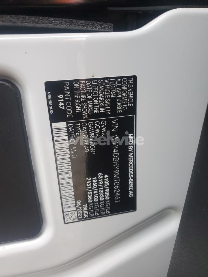 Photo 13 of 2021 MERCEDES-BENZ SPRINTER 2500 (VIN W1Y4DBHY9MT062461)