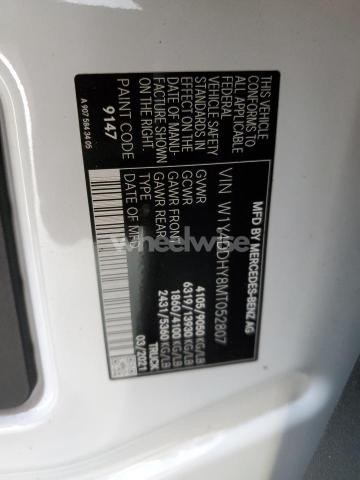 2021 MERCEDES-BENZ SPRINTER 2500 (VIN W1Y4DDHY8MT052807) main photo