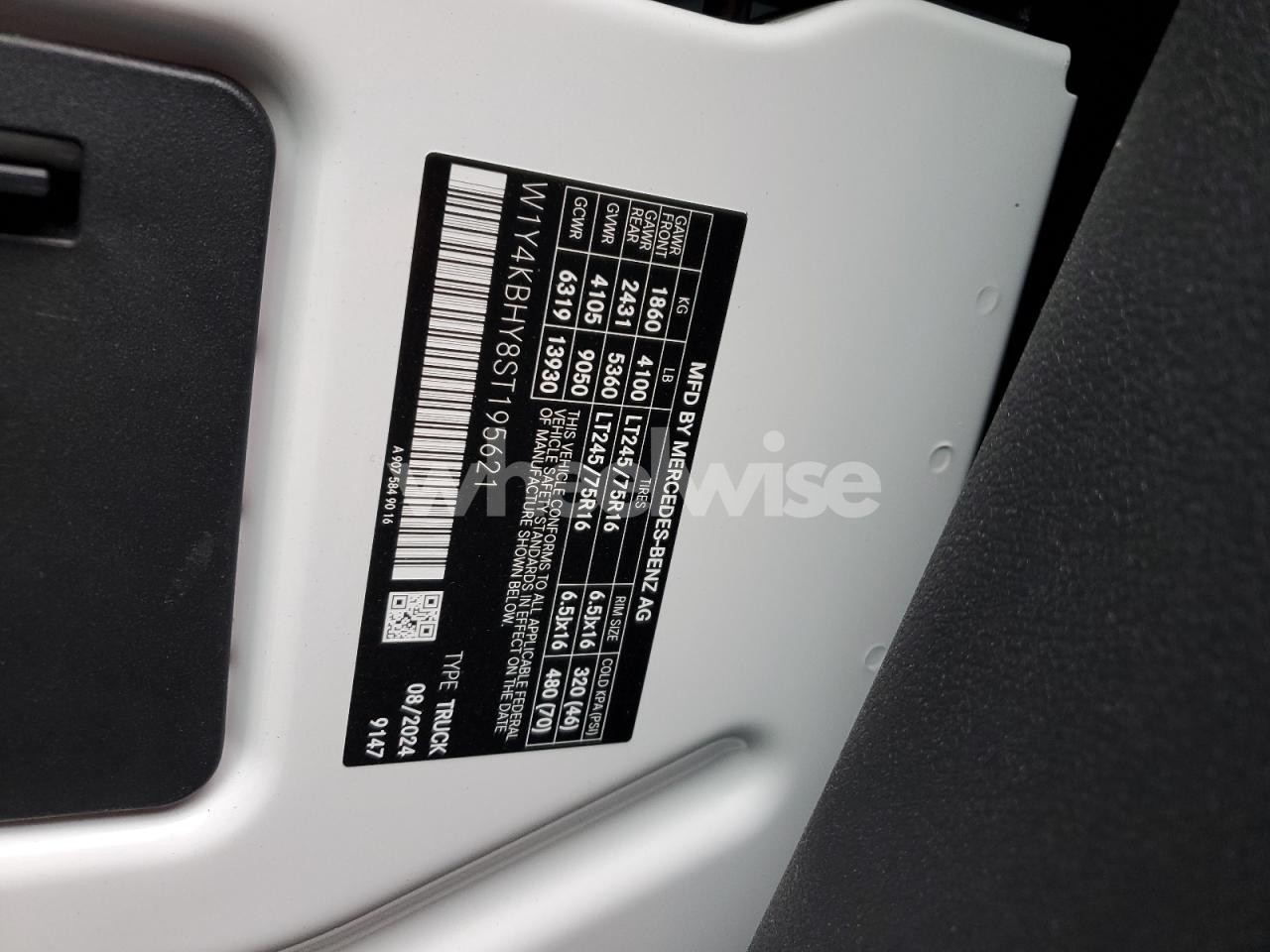 Photo 13 of 2025 MERCEDES BENZ SPRINTER 2500 DELIVERY VAN (VIN W1Y4KBHY8ST195621)