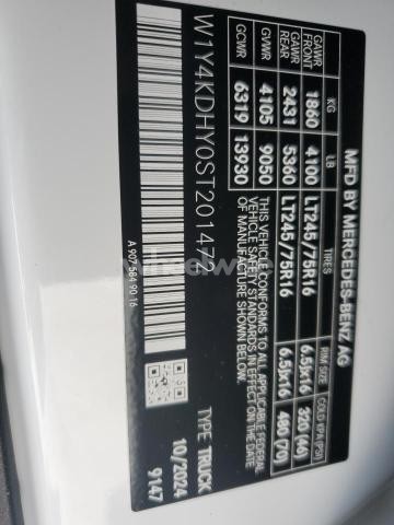 Photo 11 of 2025 MERCEDES-BENZ SPRINTER 2500 (VIN W1Y4KDHY0ST201472)