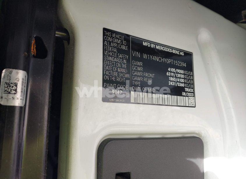 Photo 9 of 2023 Mercedes-benz Sprinter 2500 HIGH ROOF 4-CYL DIESEL HO (VIN W1Y4NCHY0PT152394)