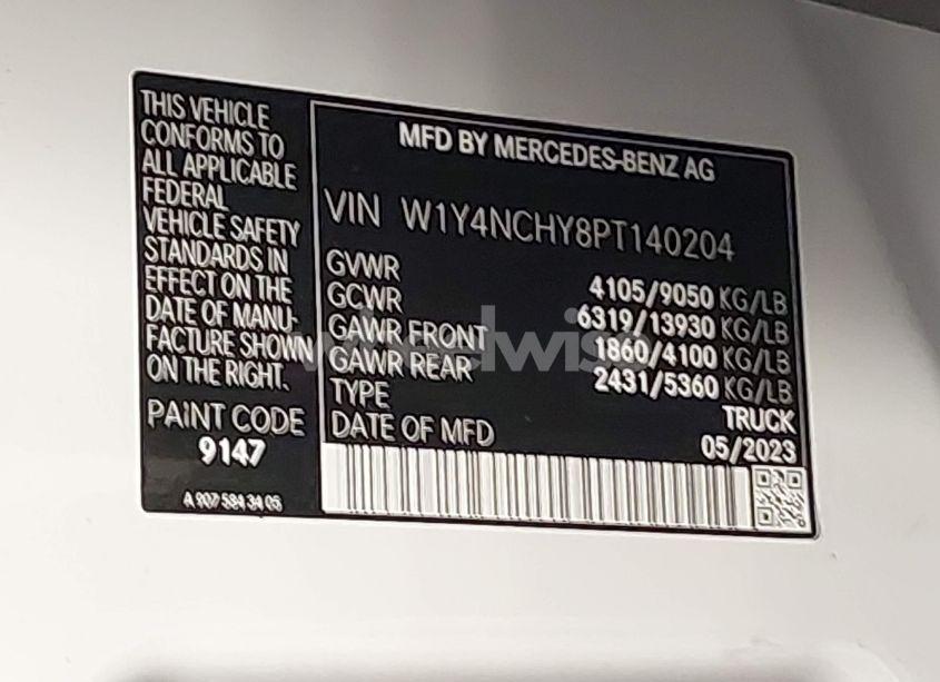 Photo 9 of 2023 Mercedes-benz Sprinter 2500 HIGH ROOF 4-CYL DIESEL HO (VIN W1Y4NCHY8PT140204)