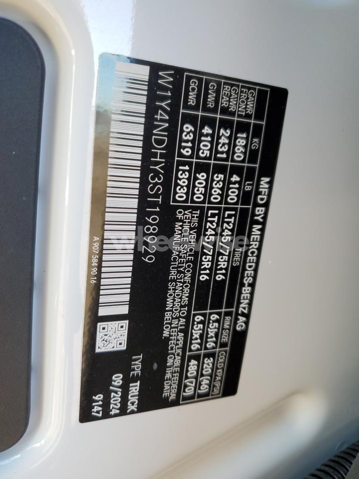 Photo 13 of 2025 MERCEDES-BENZ SPRINTER 2500 (VIN W1Y4NDHY3ST198929)